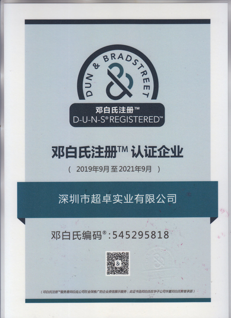चीन Shenzhen Benky Industrial Co., Ltd. प्रमाणपत्र