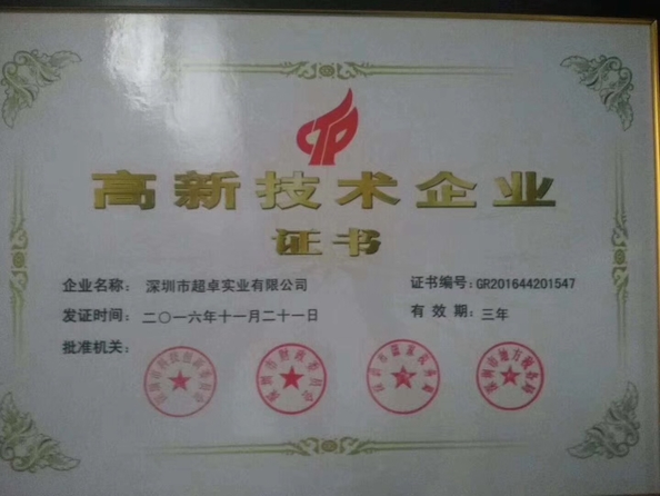 चीन Shenzhen Benky Industrial Co., Ltd. प्रमाणपत्र